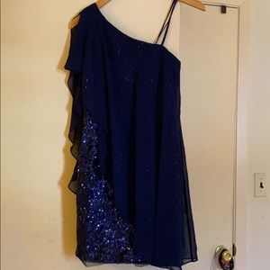 Navy Sparkly Cocktail Dress
